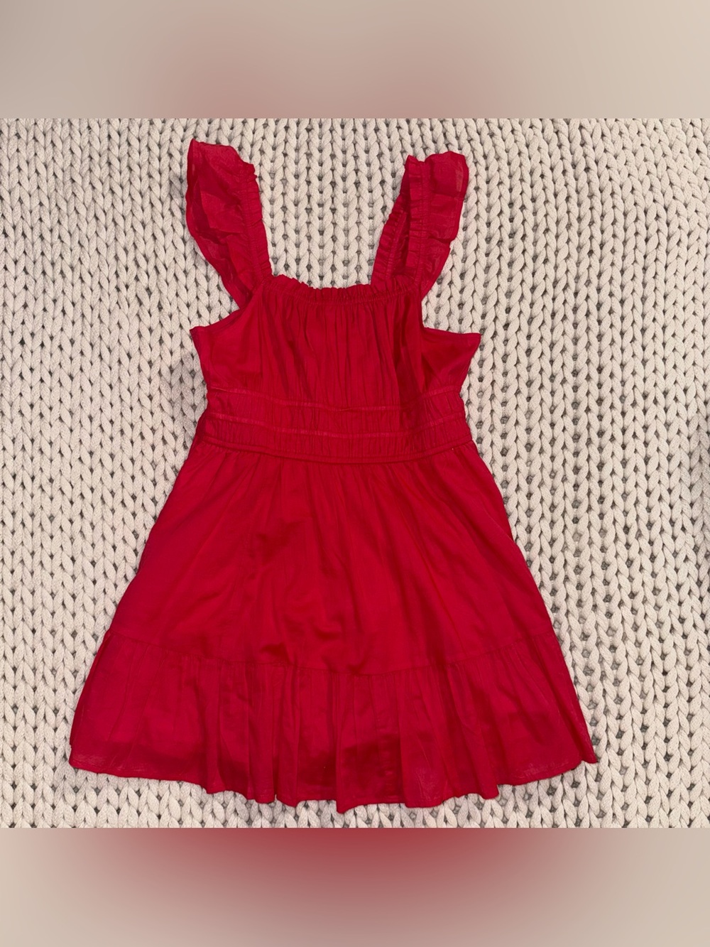 Abound Red Ruffle Strap Women’s Sundress